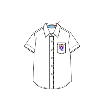 Boy's Short sleeve white shirt