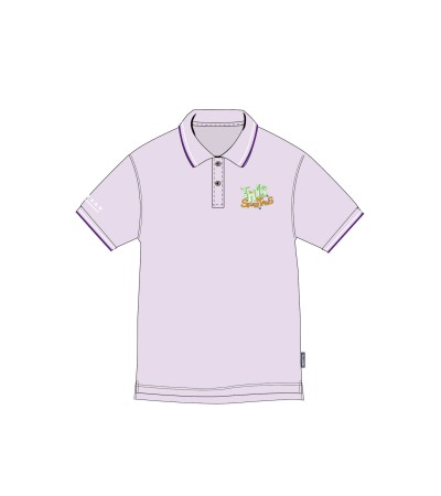 Light Purple Short Sleeve Polo Shirt