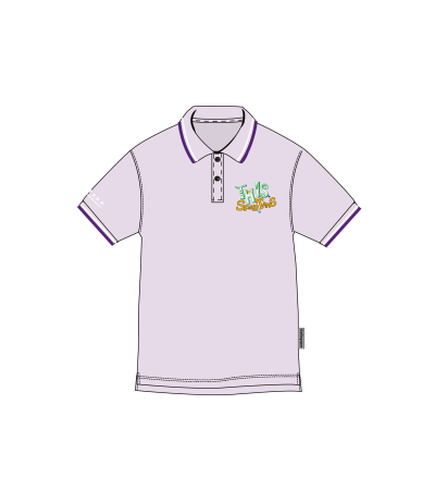 Light Purple Short Sleeve Polo Shirt