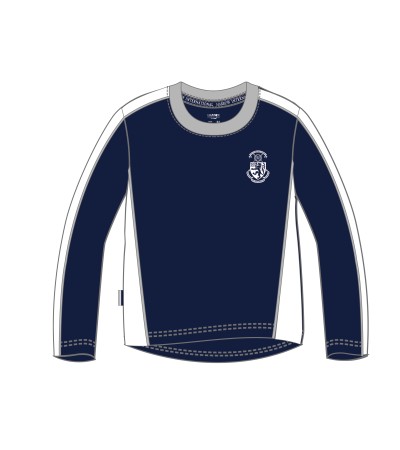 Boy's Blue Long Sleeve PE Shirt(HK)